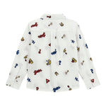 GUESS camicia manica lunga tinta unita con ricami Bianco per Bambino N4YH00WBHQ0 BIANCO GUESS 