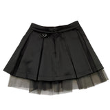 JOHN RICHMOND gonna tinta unita con tulle Nero per Bambina RGA25055GO NERO JOHN RICHMOND 