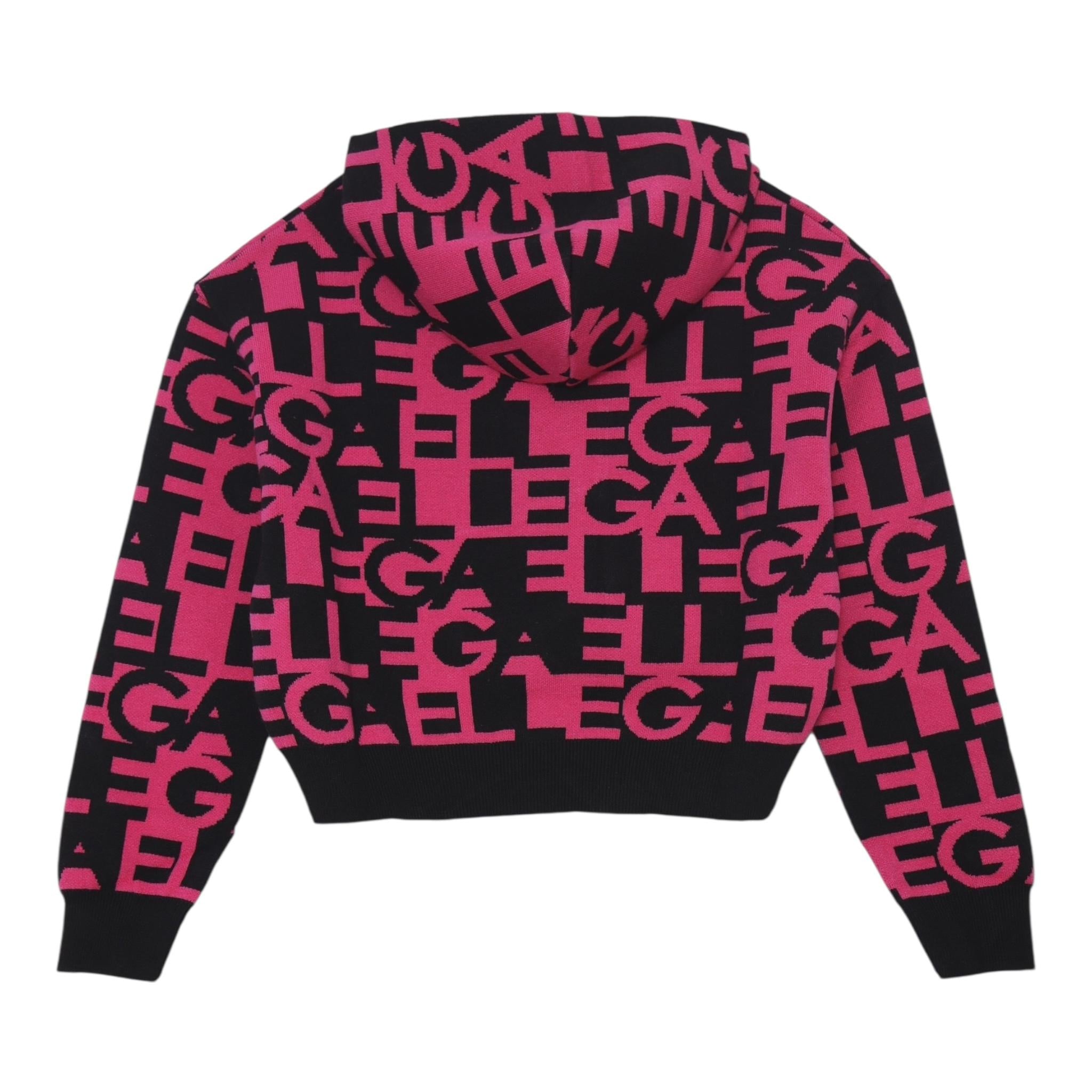 GAELLE completo 2pz felpa-gonna in maglia logato Fuxia per Bambina 2741WY00405 FUXIA GAELLE 