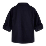 Guess Camicia Tinta Unita con Logo per Neonato N3YH04WE5W0 BLU GUESS 