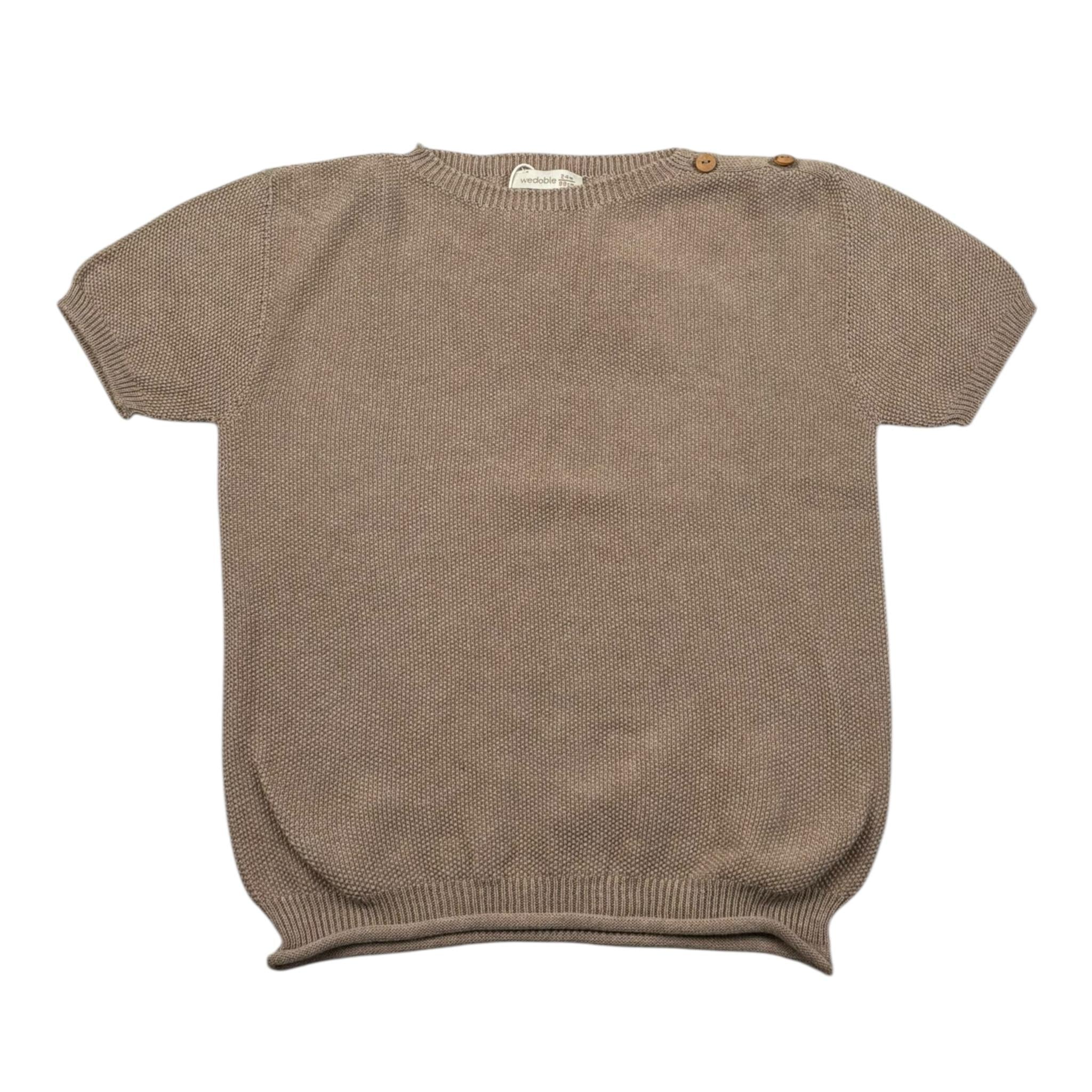 Wedoble T-Shirt Girocollo Tinta Unita per Neonato V2504302D BEIGE WEDOBLE 