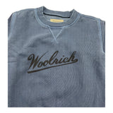 WOOLRICH felpa chiusa girocollo tinta unita con logo Blu per Bambino CFWKSW0200 BLU WOOLRICH 
