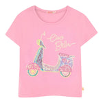 Billieblush T-Shirt Tinta Unita con Stampa Paillettes per Neonata U20950X ROSA BillIEBLUSH 