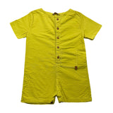 Wedoble Yellow Solid Color Half Sleeve Romper For Newborn
