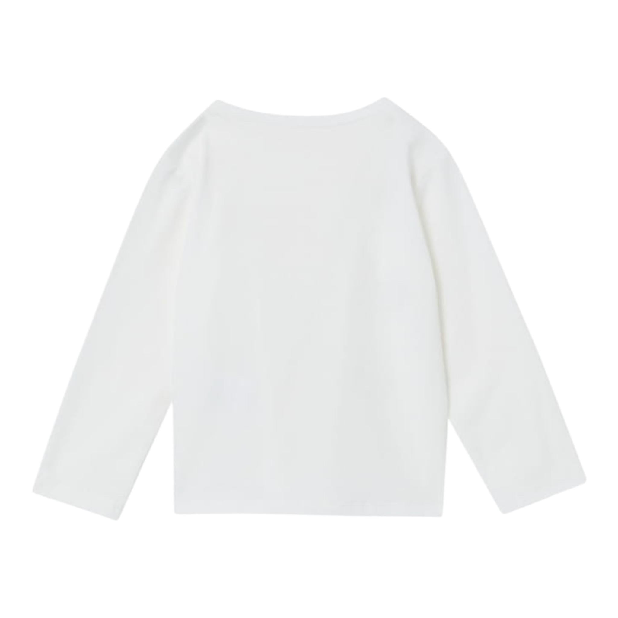 LIU JO shirt girocollo tinta unita con stampa  Panna per Bambina KF4030 PANNA LIU JO 