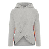 Name.It Solid Color Hooded Sweatshirt Gray For Girls