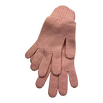 CALVIN KLEIN guanti tinta unita con logo Rosa per Bambina U00525 ROSA CALVIN KLEIN 