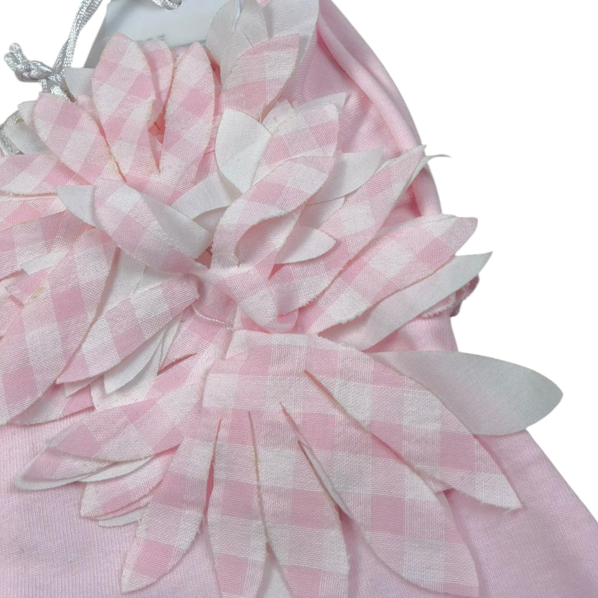 Nanan Pagliaccetto Tinta Unita con Applicazioni per Neonata E22450301R ROSA NANAN 