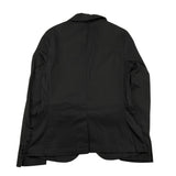Sp1 Black Single Breasted Solid Color Jacket For Boys