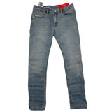 Diesel Jeans Elastic Solid Color 5 Pockets Blue For Boys
