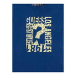 Guess T-Shirt Tinta Unita con Stampa per Neonato N3GI00K8HM0 BLU GUESS 