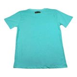 4Giveness T-Shirt Tinta Unita Girocollo per Bambina FGC4077 VERDE ACQUA 4GIVENESS 