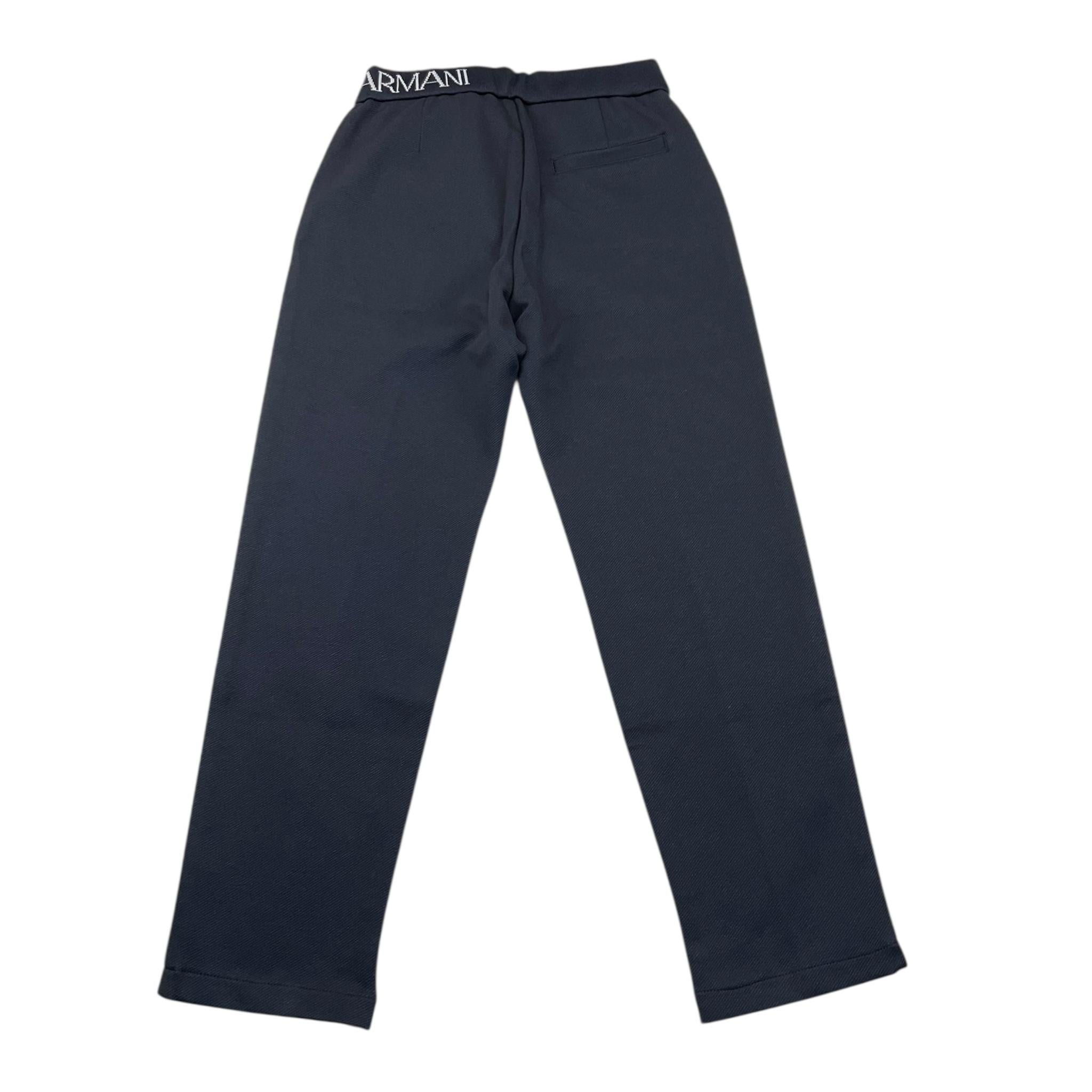 EMPORIO ARMANI pantalone tinta unita con elastico in vita logato Blu per Bambino 6R4PL3 BLU EMPORIO ARMANI 