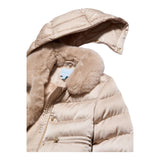 ABEL & LULA giubbino tinta unita con zip e cappuccio Beige per Bambina 5837XX BEIGE ABEL & LULA 