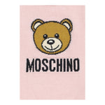 MOSCHINO maglia girocollo tinta unita con stampa in contrasto Rosa per Neonata MYW00JAX ROSA MOSCHINO 