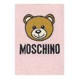 MOSCHINO maglia girocollo tinta unita con stampa in contrasto Rosa per Neonata MYW00JAX ROSA MOSCHINO 