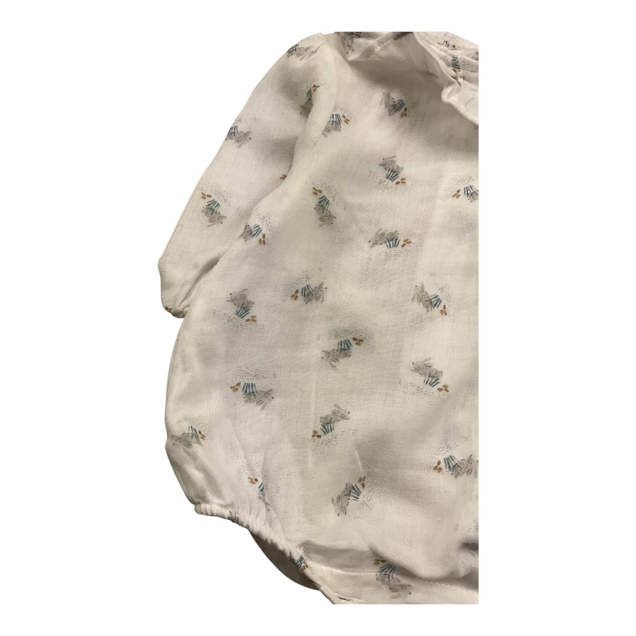 WEDOBLE camicia body tinta unita con stampe in contrasto Bianco per Neonata I2408916 BIANCO WEDOBLE 