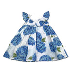 Magil Abito Girmanica Tinta Unita con Fantasia Fiori per Neonata BN20114 BIANCO MAGIL 