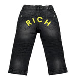 John Richmond Jeans Tinta Unita con Elastico In Vita per Neonato RIP25065JE NERO JOHN RICHMOND 