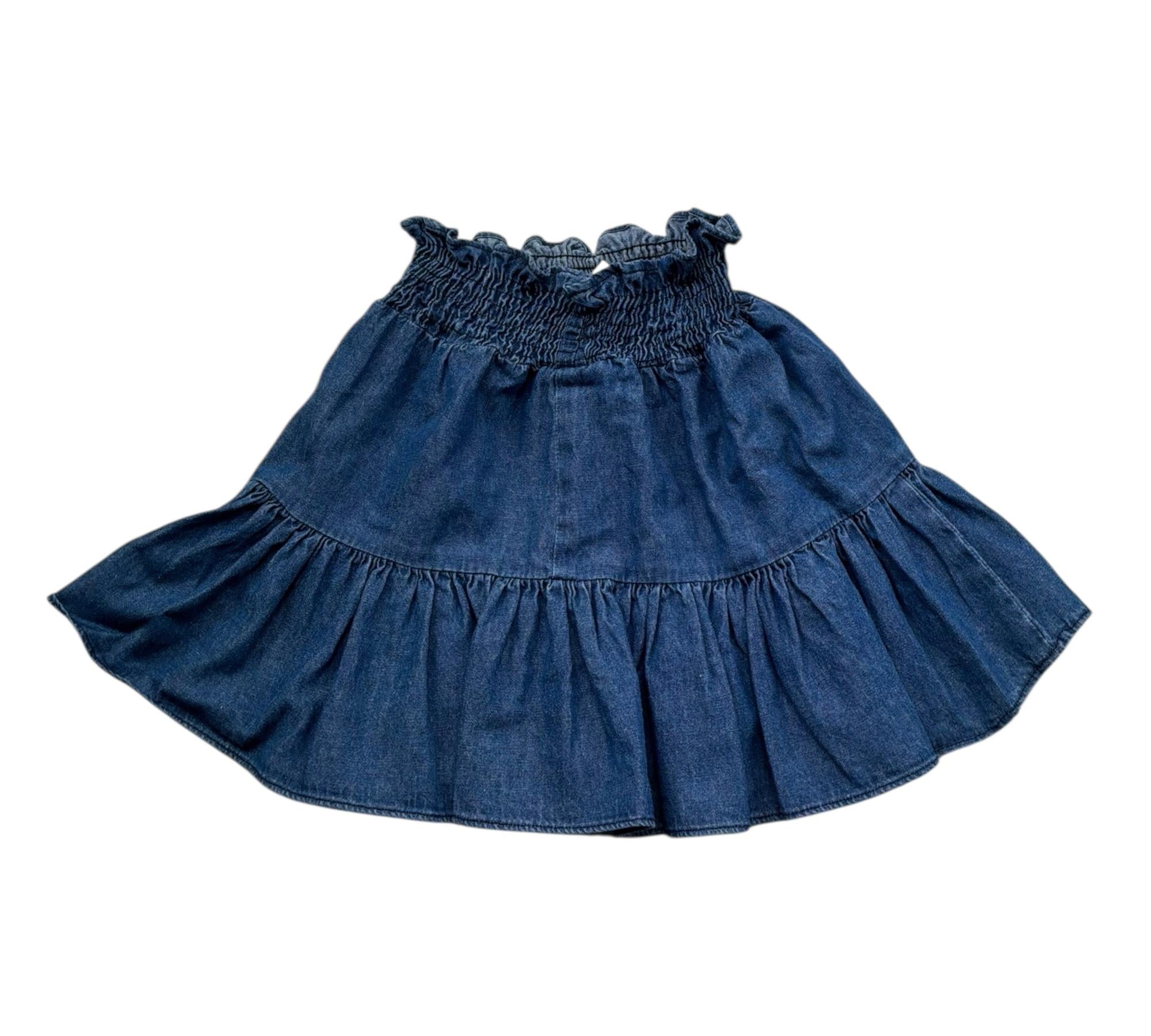Le Bebe Gonna Tinta Unita con Elastico In Vita per Neonata LBG6421 BLU LE BEBE 