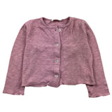 Babe &amp; Tess Solid Color Round Neck Shrug Pink For Baby Girl