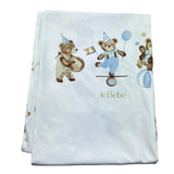 Le Bebe Coperta Tinta Unita con Stampe per Neonato LBB5270 BIANCO LE BEBE 