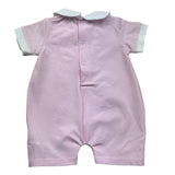 Le Bebe Pagliaccetto Mezza Manica Tinta Unita per Neonata LBG6299 ROSA LE BEBE 