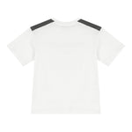 BALMAIN t-shirt girocollo tinta unita con stampa Bianco per Bambino BV8Q81 BIANCO BALMAIN 