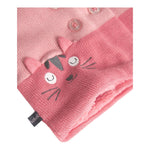 BOBOLI cardigan tinta unita con cappuccio e stampa Rosa per Neonata 109112 ROSA BOBOLI 