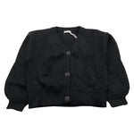 LU LU BY MISS GRANT cardigan tinta unita con ricami Nero per Bambina LL2976 NERO LU LU BY MISS GRANT 