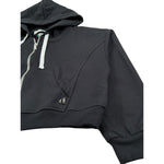 Dixie Felpa con Zip E Cappuccio Tinta Unita per Bambina LK04042G74 NERO DIXIE 