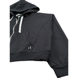 Dixie Felpa con Zip E Cappuccio Tinta Unita per Bambina LK04042G74 NERO DIXIE 