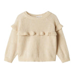 NAME IT maglia tinta unita girocollo con balze Panna per Bambina 13233168 PANNA NAME IT 