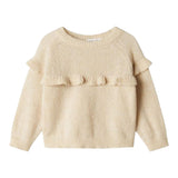 NAME IT maglia tinta unita girocollo con balze Panna per Bambina 13233168 PANNA NAME IT 
