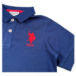 U.S. Polo Assn Polo Mezza Manica Tinta Unita con Logo per Bambino US41597 BLU U.S. POLO ASSN 