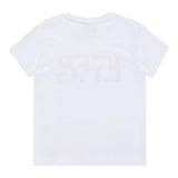 Iceberg T-Shirt Solid Color Crew Neck With Print White For Newborns