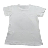 Fun & Fun T-Shirt Girocollo Tinta Unita con Paillettes per Bambina FNBTS16932 BIANCO FUN & FUN 