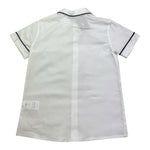 Little Bear Camicia Tinta Unita con Profili In Contrasto per Bambino 8211 BIANCO/BLU LITTLE BEAR 
