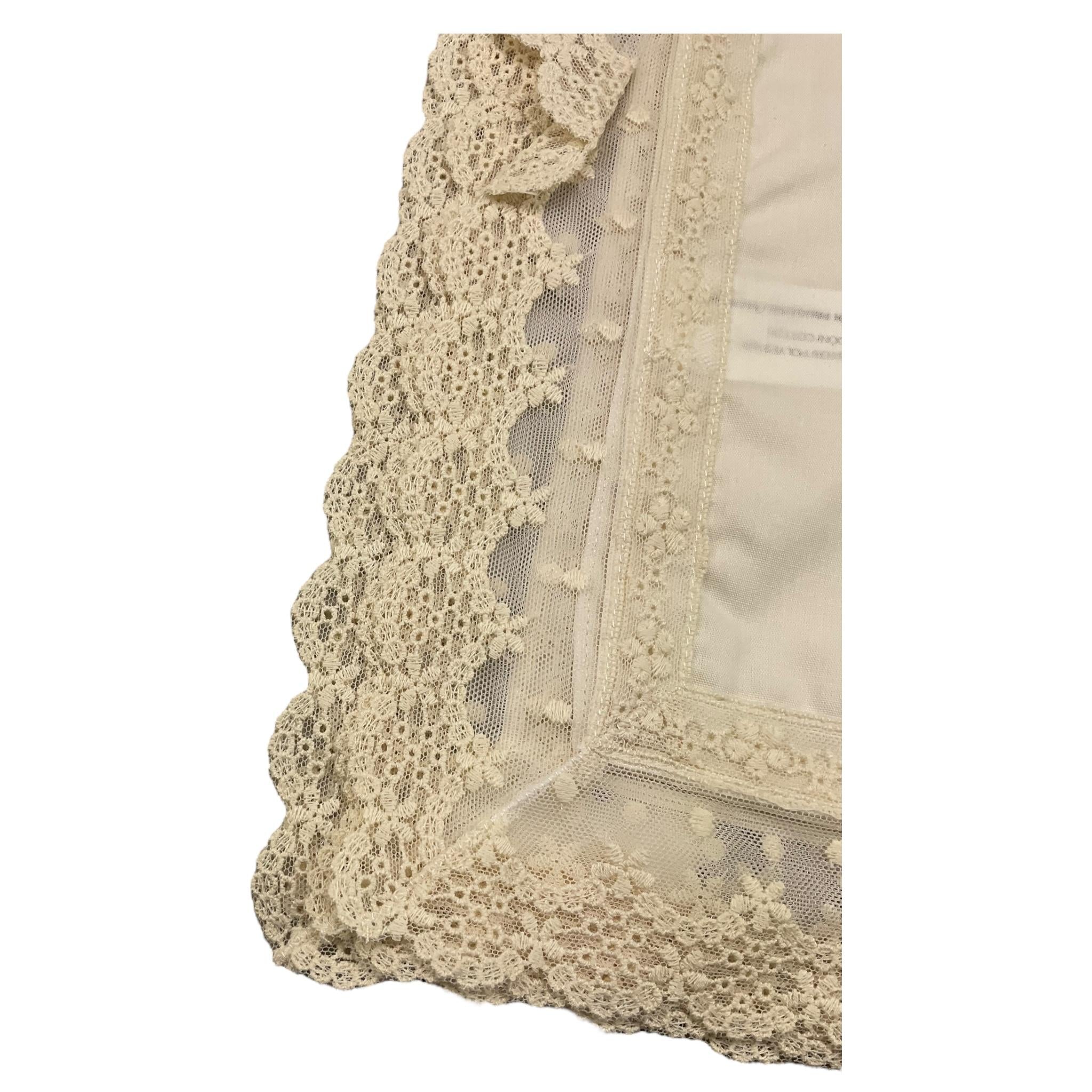 GRANLEI fazzolletto tinta unita Avorio per Neonata 224196 AVORIO GRANLEI 