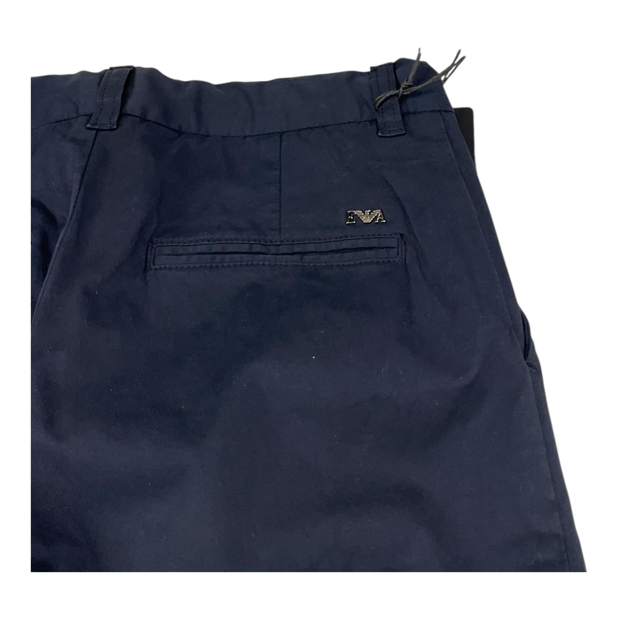 Emporio Armani Pantalone Tinta Unita con Tasche Americane per Bambino 8N4P60 BLU EMPORIO ARMANI 