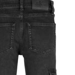 Calvin Klein Jeans Tinta Unita con Girovita Regolabile per Bambino IB0IB02300 NERO CALVIN KLEIN 