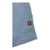Carre'Ment Beau Short Denim Solid Color Blue For Boys