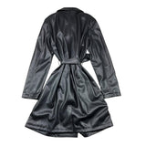 GUESS trench in similpelle tinta unita con cinturino Nero per Bambina J4YL11WE8D0 NERO GUESS 