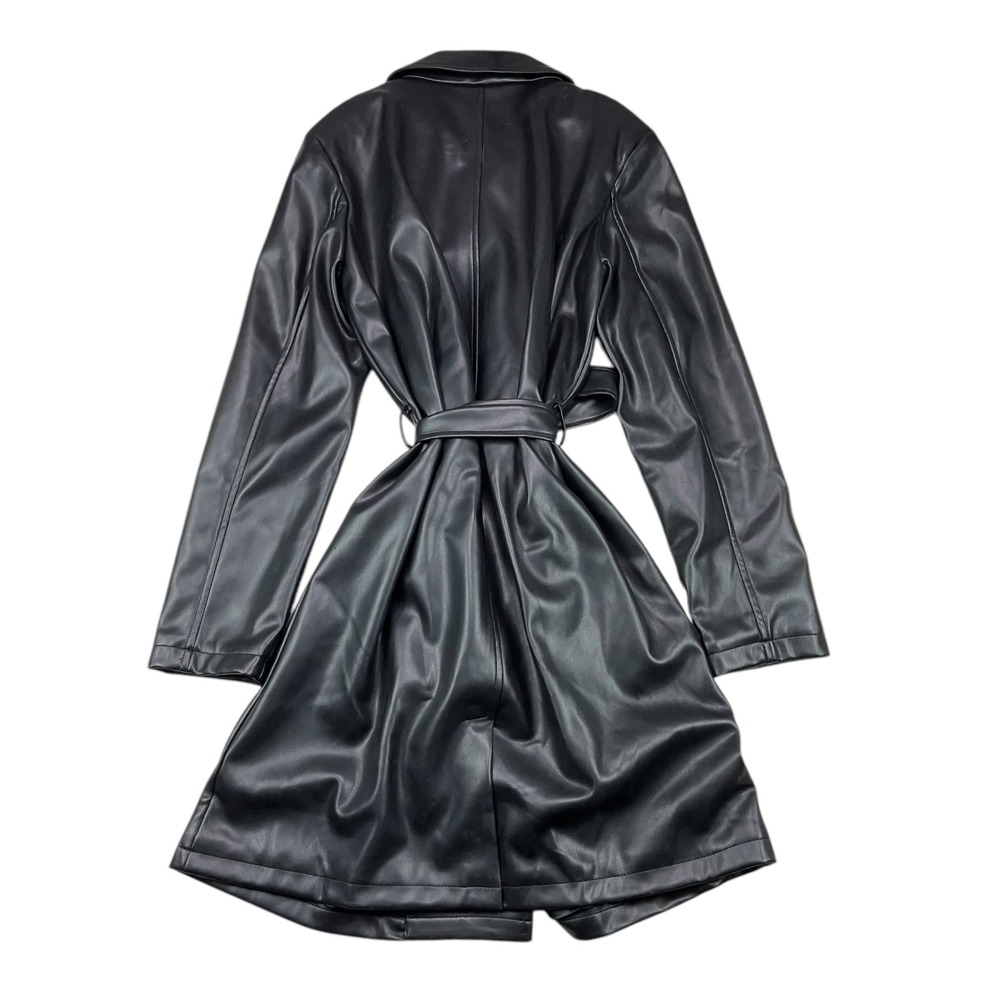 GUESS trench in similpelle tinta unita con cinturino Nero per Bambina J4YL11WE8D0 NERO GUESS 