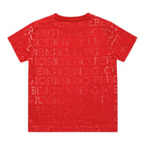 Iceberg T-Shirt Crew Neck Solid Color Logo Red for Newborns