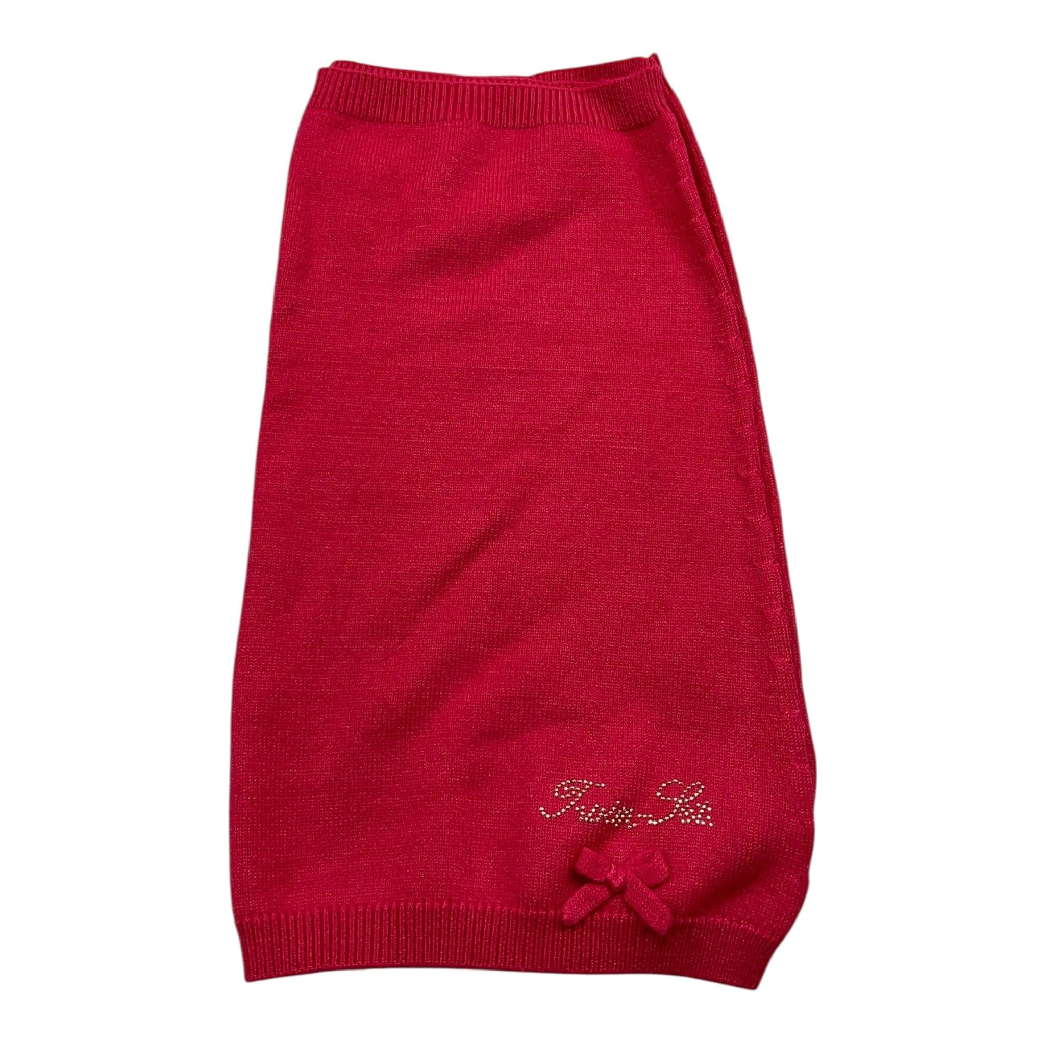 TWINSET sciarpa collo tinta unita cn logo Fuxia per Bambina GA6FAA FUXIA TWINSET 