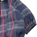 CALAMARO pagliaccetto tinta unita con fantasia righe e colletto Blu per Neonata 32462XX BLU CALAMARO 