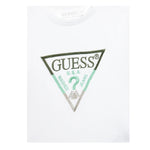 GUESS shirt girocollo tinta unita ocn logo Bianco per Neonato N4YI36K8HM4NX BIANCO GUESS 