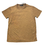 Daniele Alessandrini Solid Color Round Neck T-Shirt Biscuit For Kids