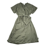 Xacus Abito Mezza Manica Tinta Unita per Bambina 15127 VERDE XACUS 